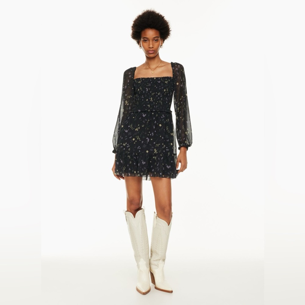 Wilfred Mini Dress (Black/ Bright Rose)